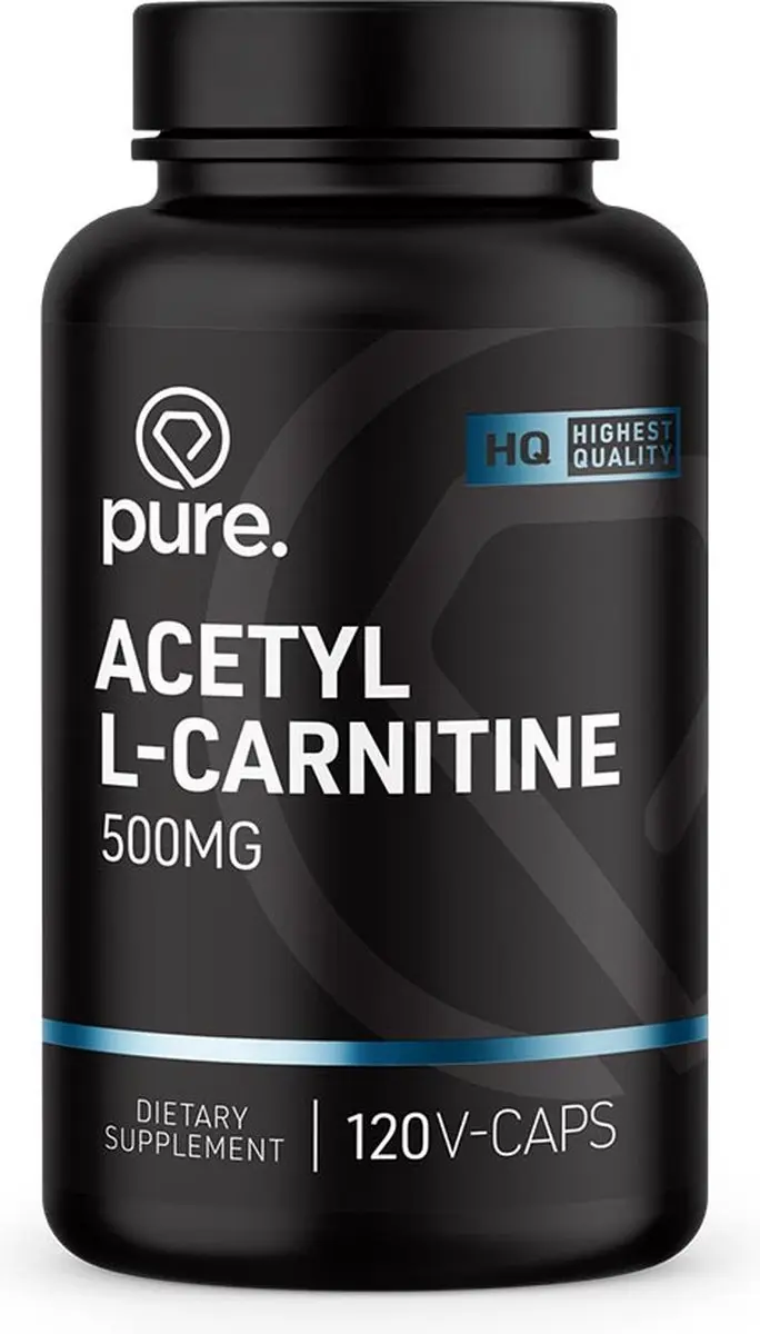 Pure Acetyl L-Carnitine 500mg - 120 Vegan Capsules