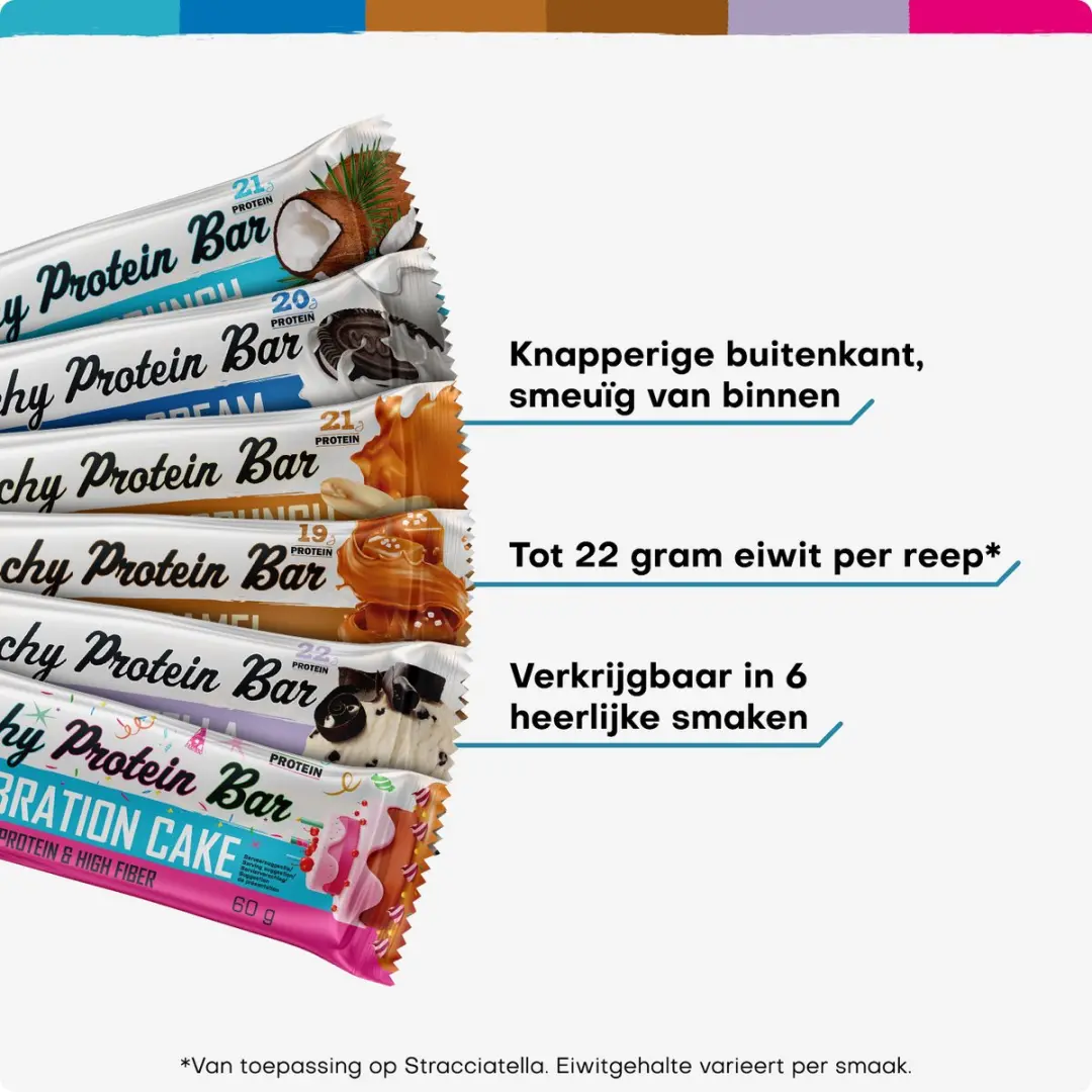XXL Nutrition Crunchy Protein Bar Celebration Cake - 12 Stuks