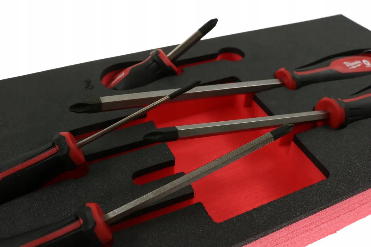 Milwaukee Schuimmodule 5 Schroevendraaiers - Magnetisch - 5 Stuks