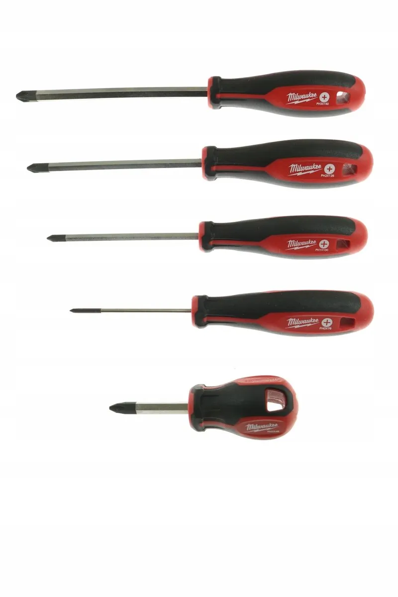 Milwaukee Schuimmodule 5 Schroevendraaiers - Magnetisch - 5 Stuks