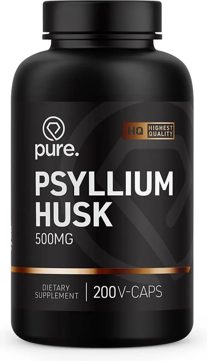 Pure Psyllium Husk 200 Capsules - 500mg