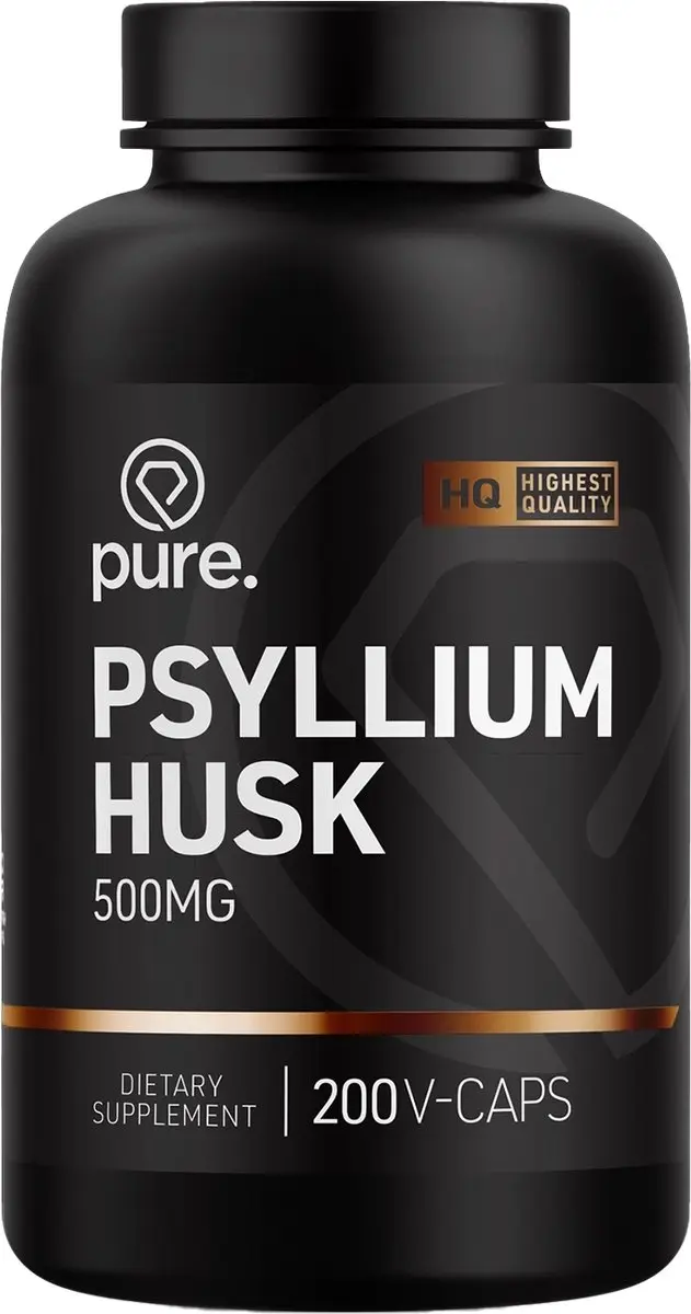Pure Psyllium Husk 200 Capsules