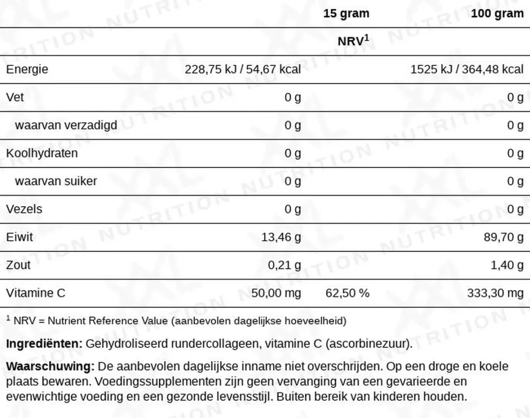 XXL Nutrition Collagen+ Type 1 Poeder 450g