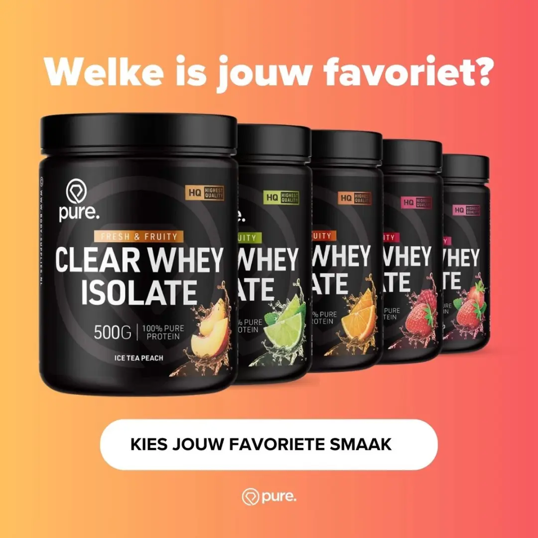Pure Clear Whey Isolate Eiwitpoeder - 20 Porties 500g - Ice Tea Peach