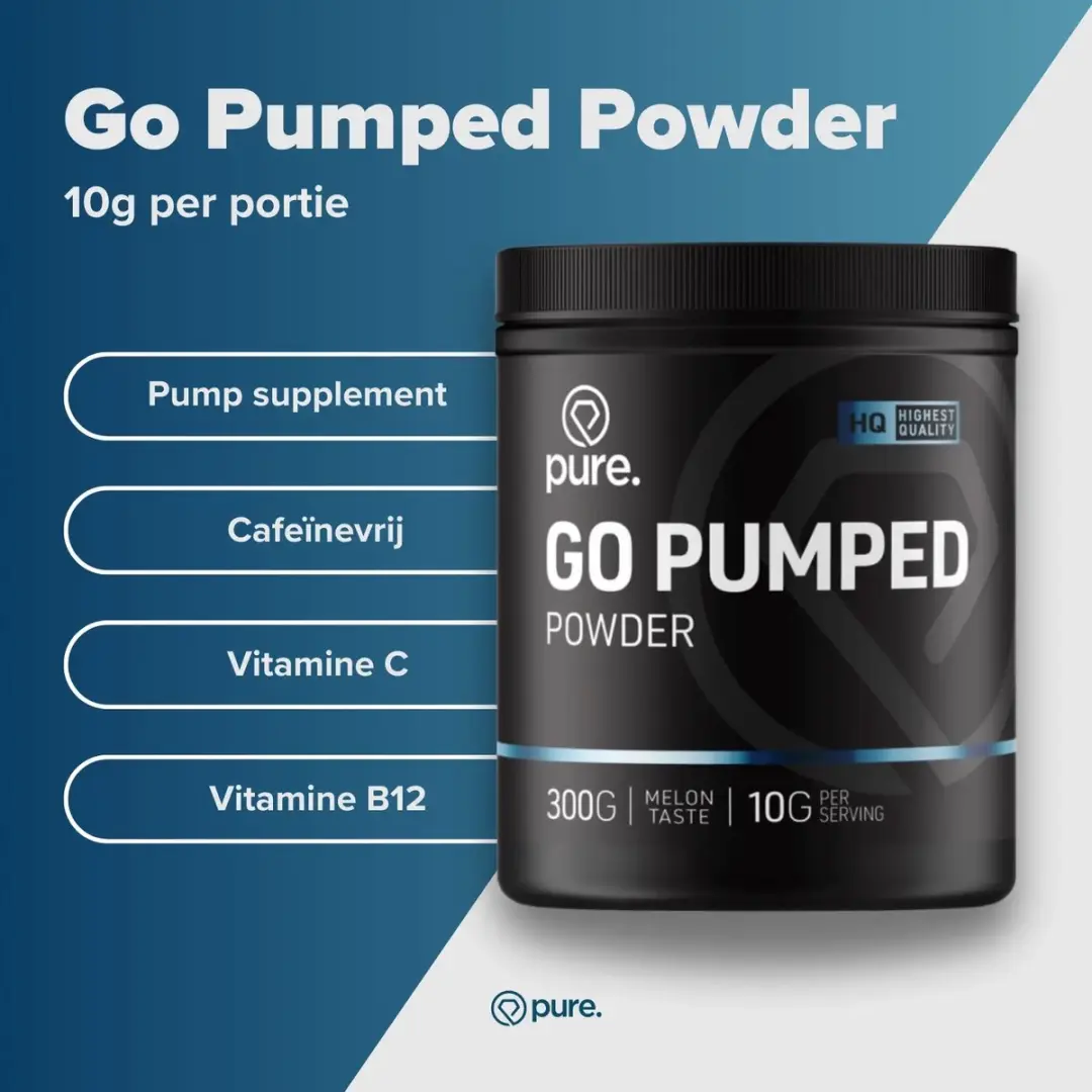 Pure Go Pumped Powder Watermeloen - 300g