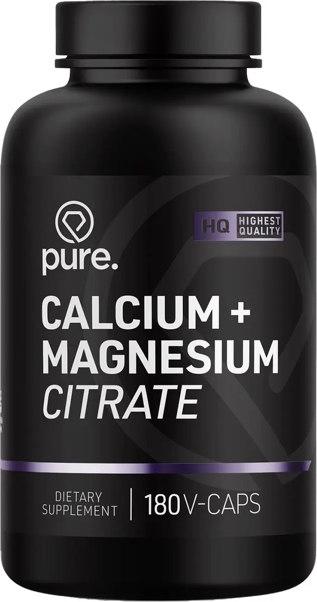 Pure Calcium Magnesium Citraat 180 V-caps