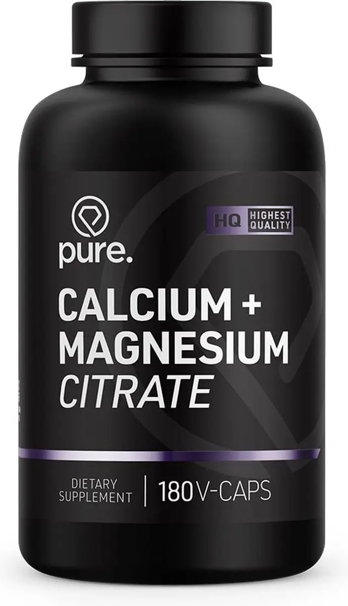 Pure Calcium Magnesium Citraat 180 V-caps