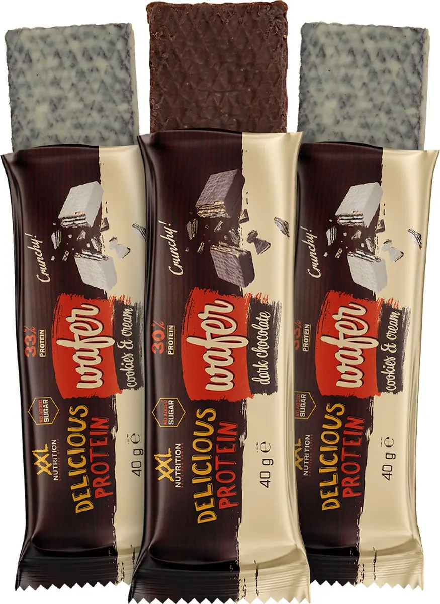 XXL Nutrition Delicious Protein Wafer Chocolade - 12 Stuks