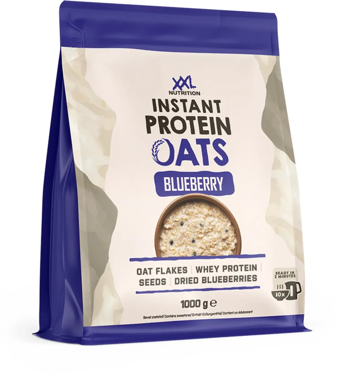 XXL Nutrition Instant Protein Oats Blauwe Bessen 1000g