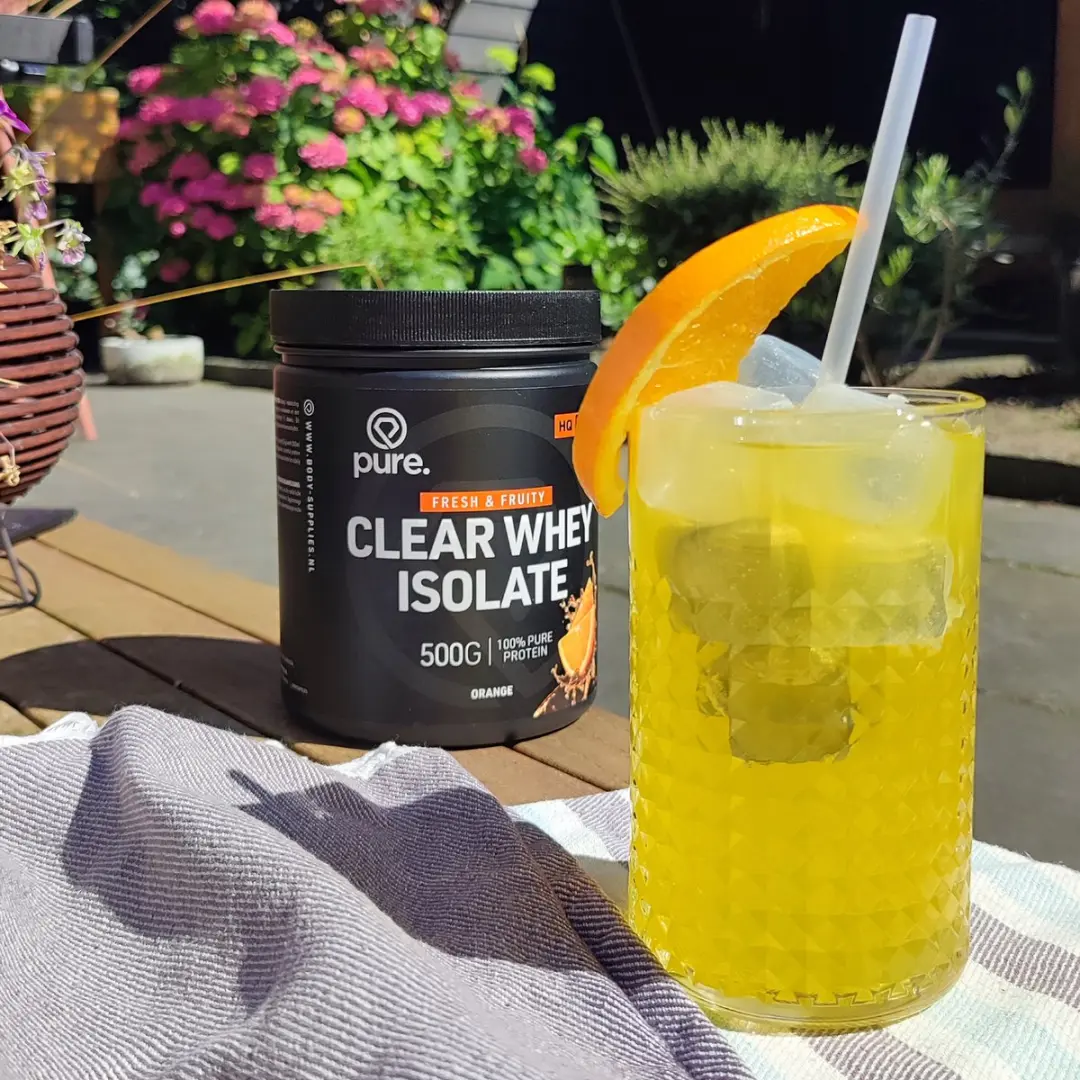 Pure Clear Whey Isolate Eiwitpoeder - 500g - 20 Porties - Orange