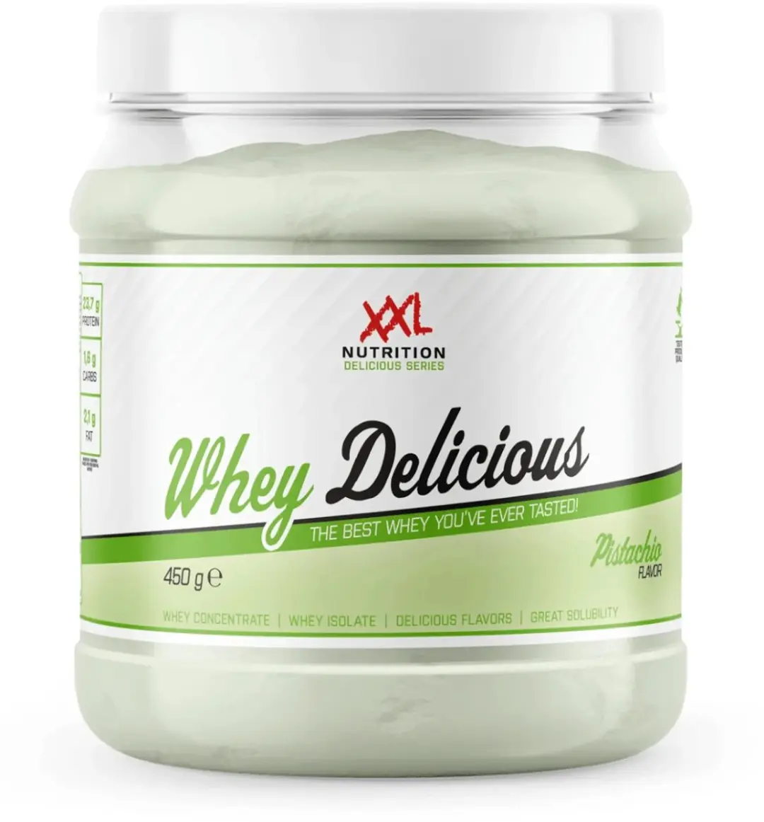 XXL Nutrition Whey Delicious Pistache Eiwitpoeder 450g
