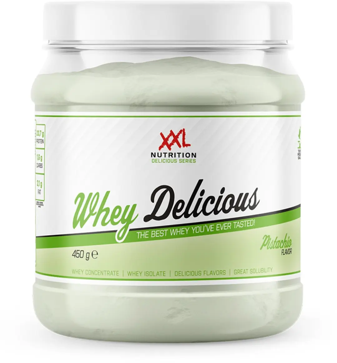 XXL Nutrition Whey Delicious Pistache Eiwitpoeder 450g