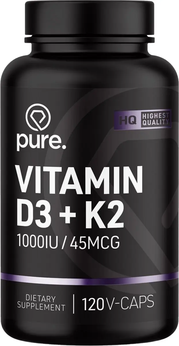 Pure Vitamine D3/K2 120 V-caps