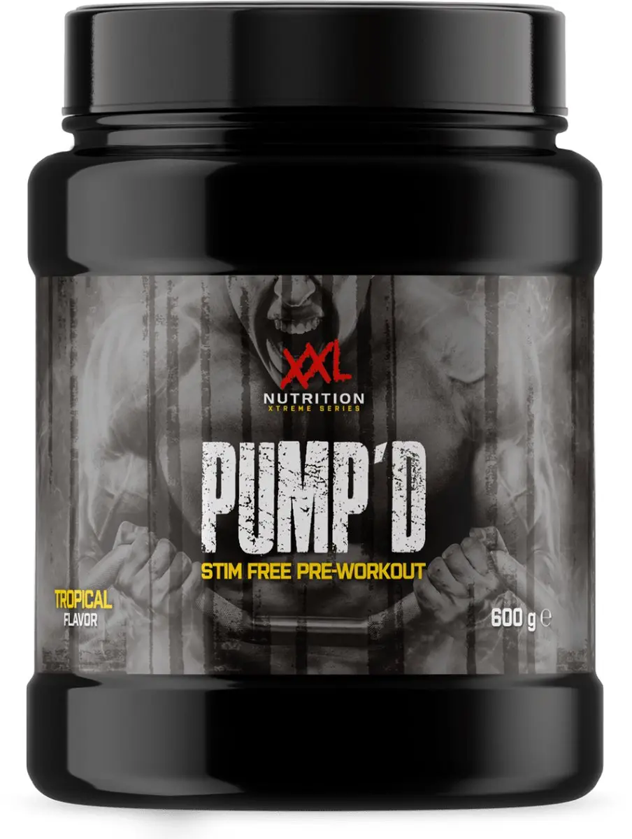 XXL Nutrition Pump'D Tropical Fruit Pre-Workout 600g