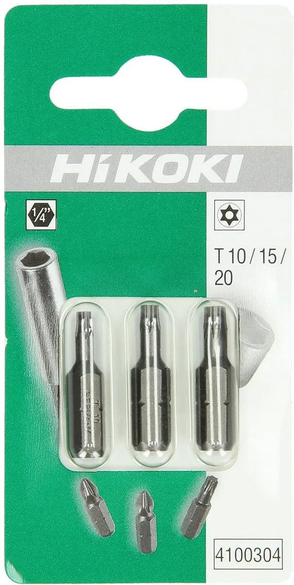 Hikoki Torx Bits TX10/15/20