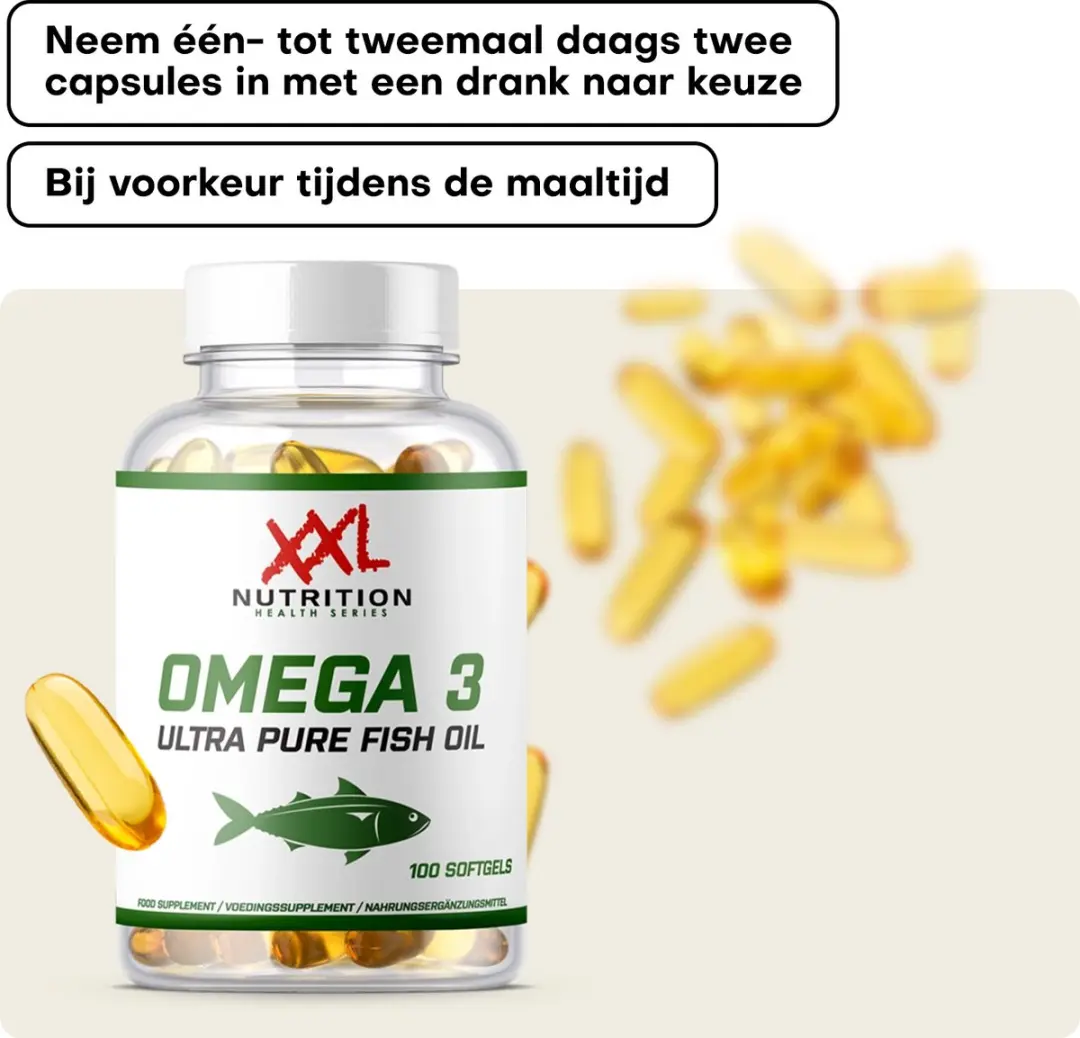 XXL Nutrition Omega 3 Ultra Pure Visolie Capsules 100 Stuks