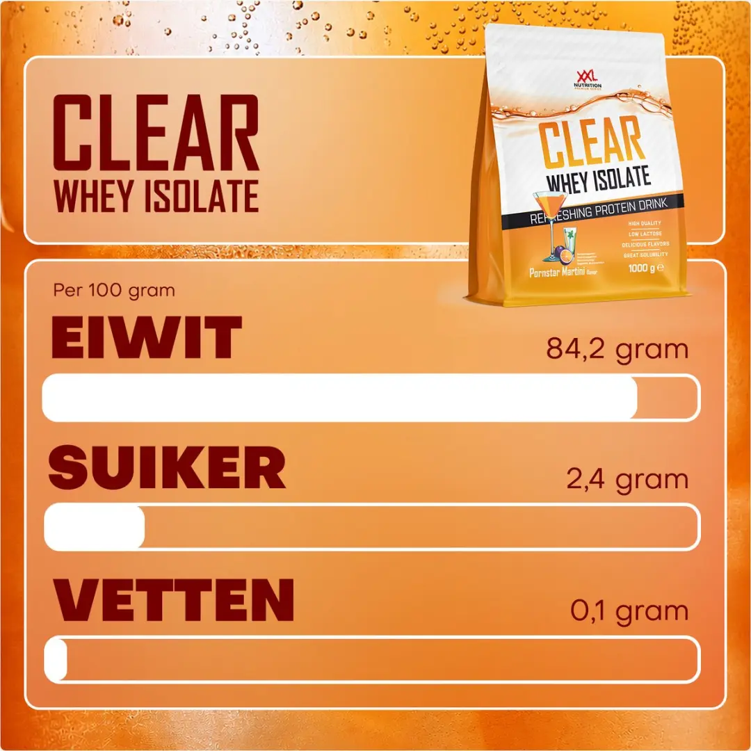 XXL Nutrition Clear Whey Isolate Eiwitpoeder 1000g - Appel