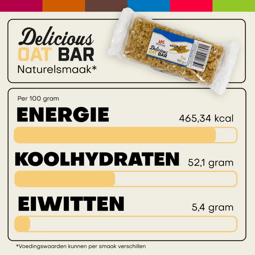 XXL Nutrition Oat Bar Witte Chocolade Kers - 12 Stuks
