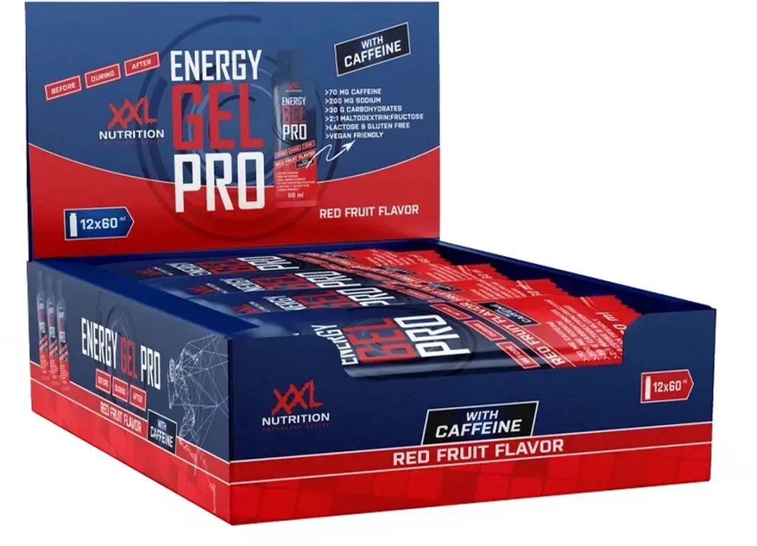 XXL Nutrition Energy Gel Pro + Cafeïne Red Fruit