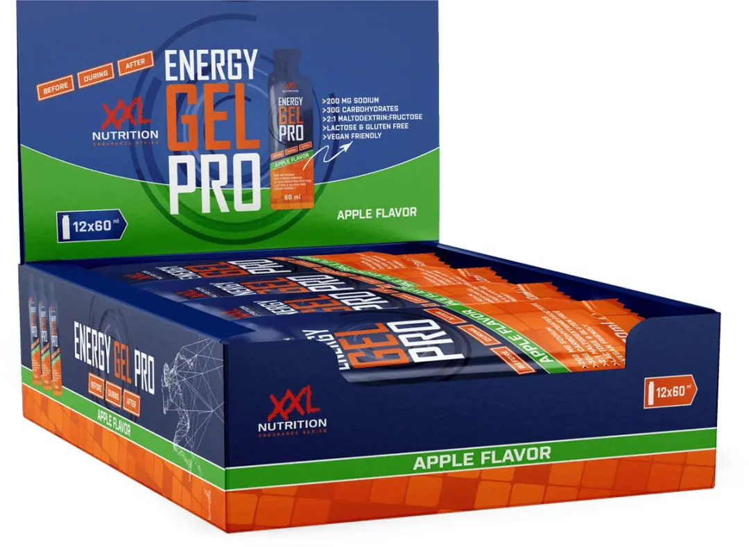 XXL Nutrition Energy Gel Pro + Cafeïne Red Fruit - 12x60ml