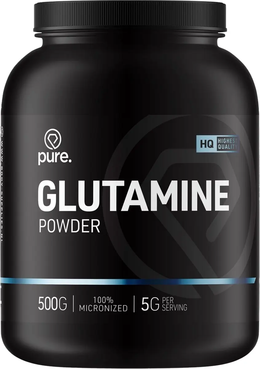Pure Glutamine Powder 500g - Vegan Aminozuur Supplement