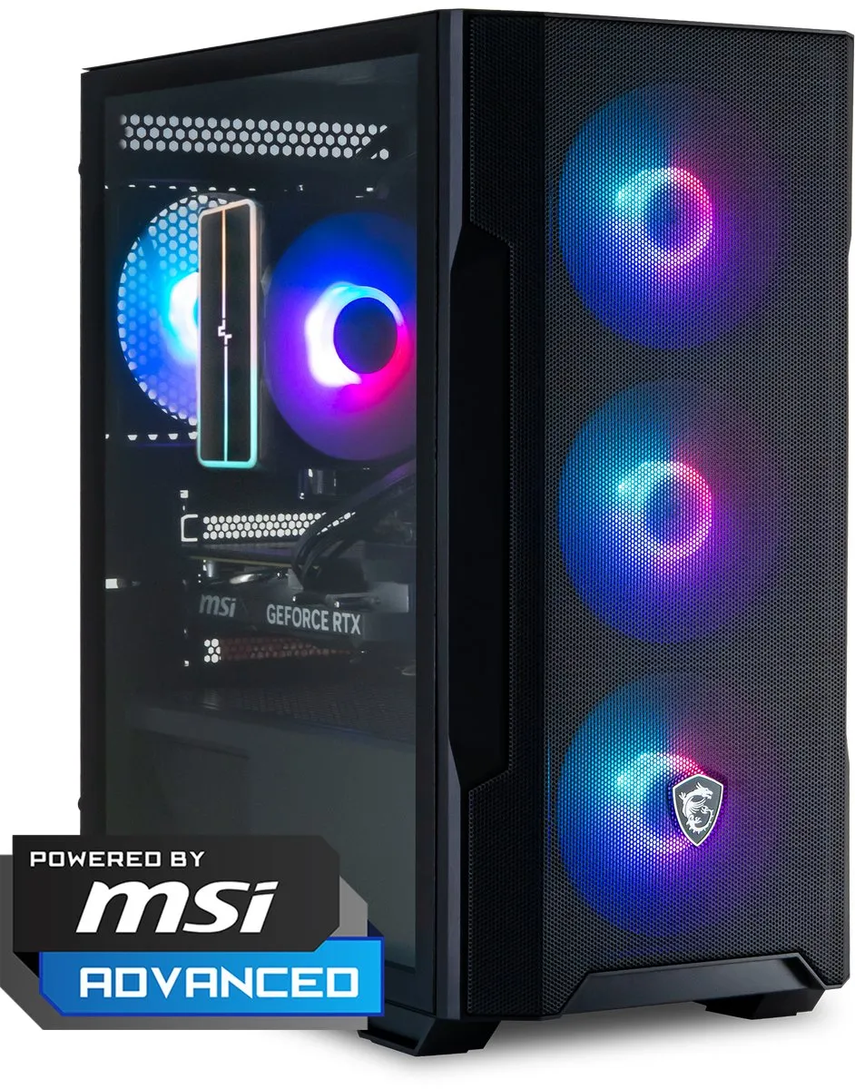 MSI Gaming PC RTX 5060 Ti Ryzen 7 5700X 16GB DDR4 1TB SSD