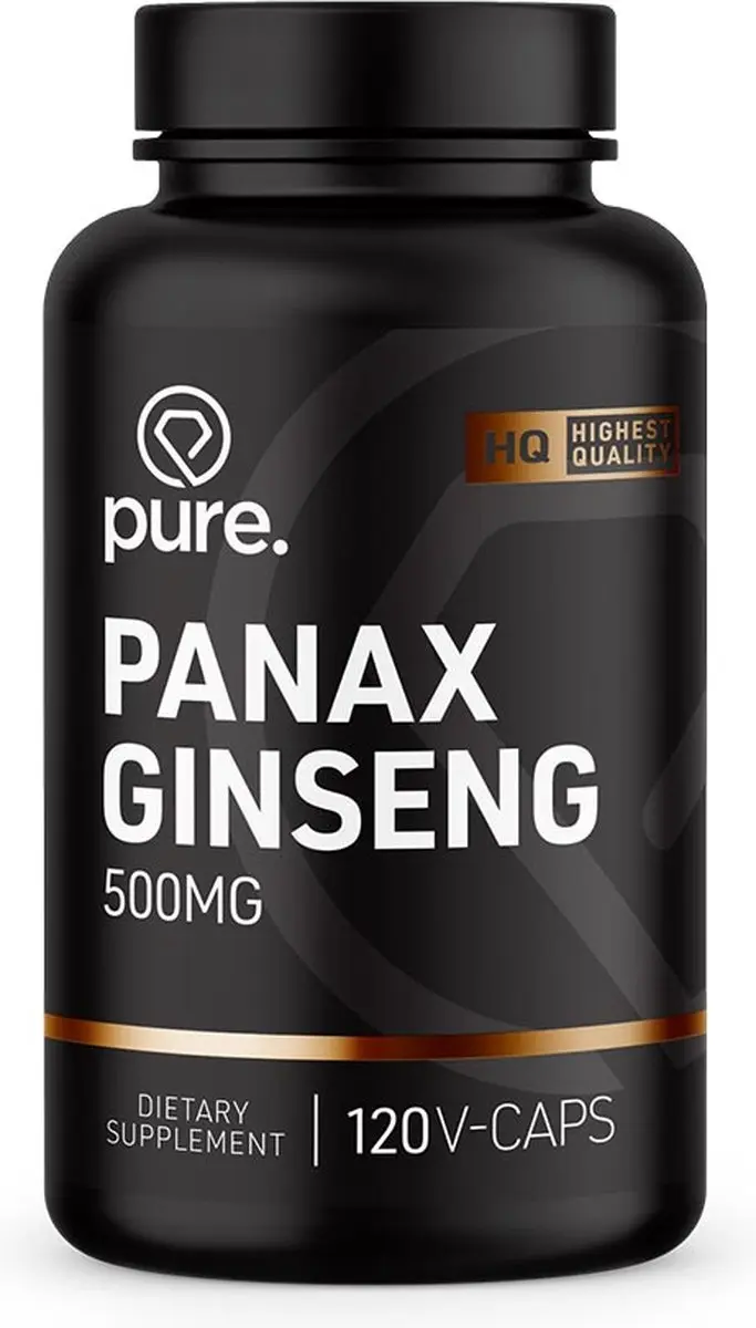 Pure Panax Ginseng 500mg - 120 Capsules