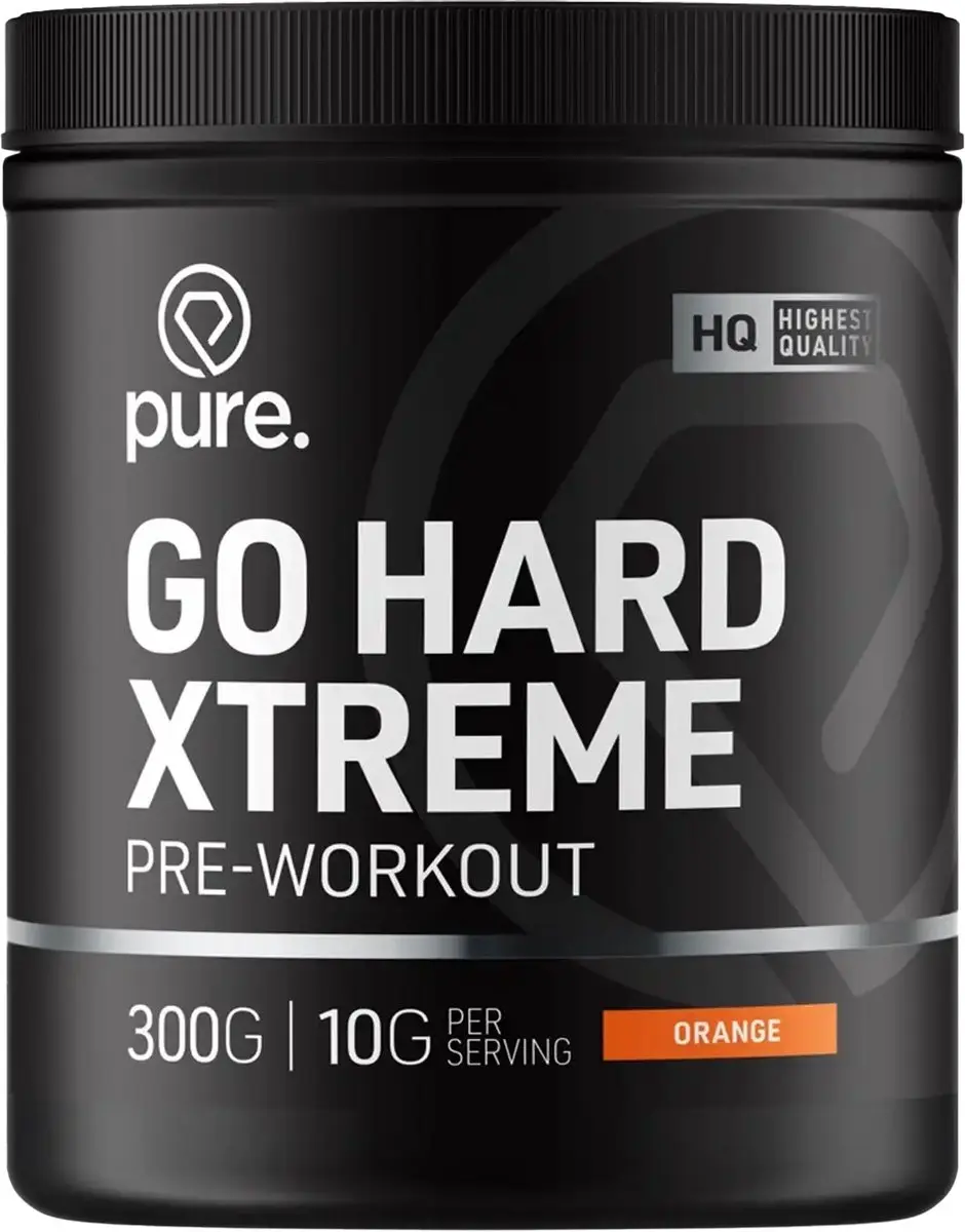 Pure Go Hard Pre-Workout Orange 300g