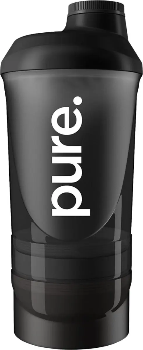 Pure Double Smart Shakebeker Smoke Zwart