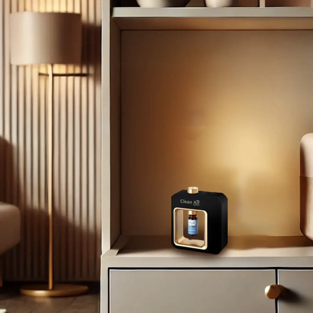Clean Air Optima AD-304B Aroma Diffuser - 65m² - Zwart/Goud - afbeelding 6 van 6