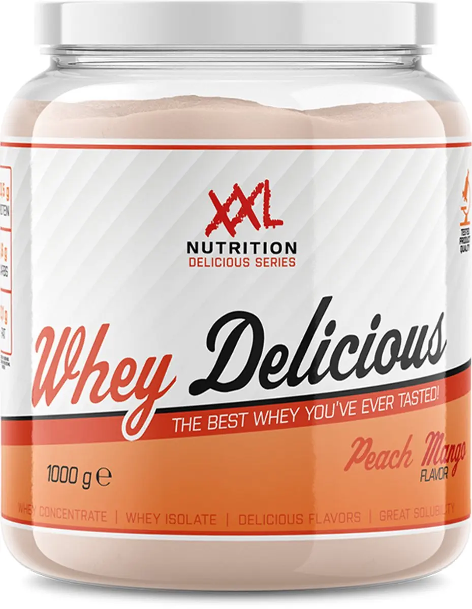 XXL Nutrition Whey Delicious Perzik Mango