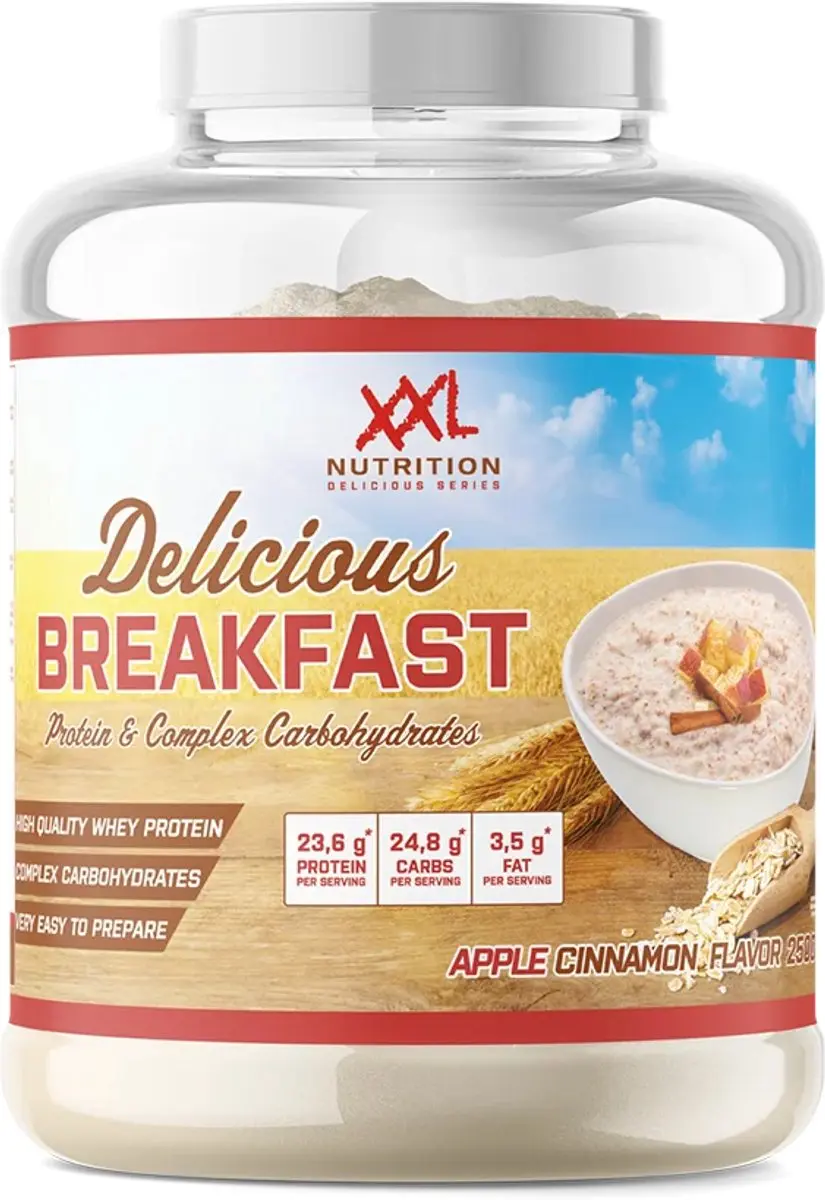 XXL Nutrition Delicious Breakfast Appel Kaneel Eiwitontbijt 2500g