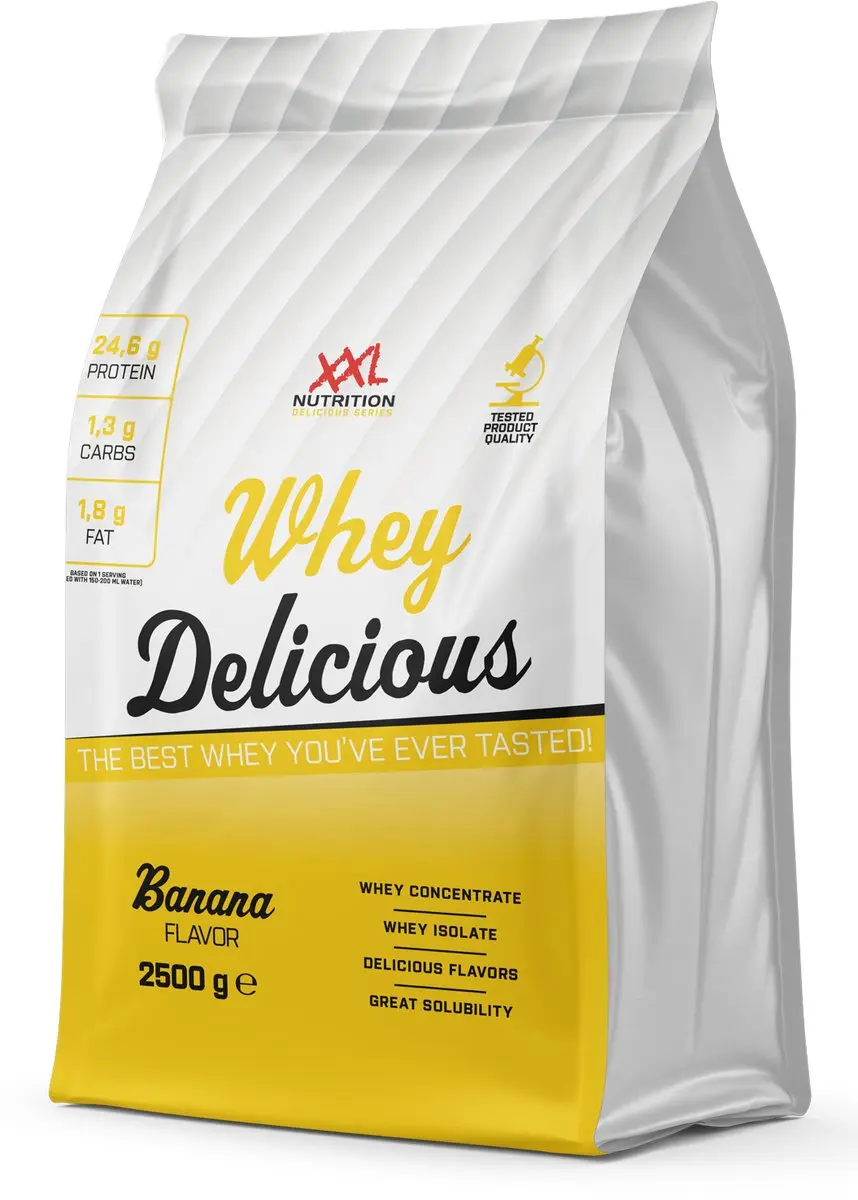 XXL Nutrition Whey Delicious Banaan Eiwitpoeder 2500g