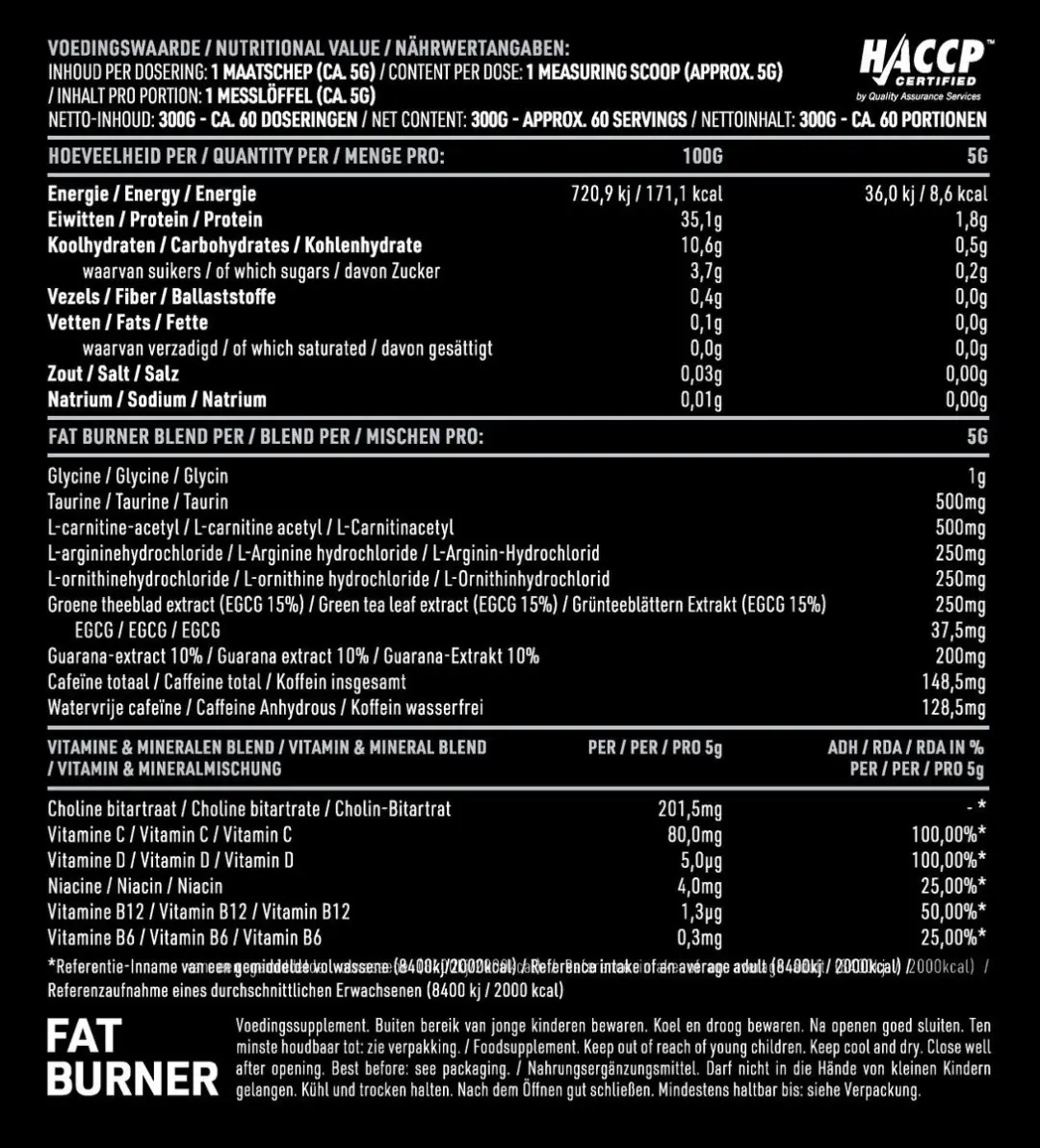 Pure FatBurner Watermelon 300g - Vitamine C & D