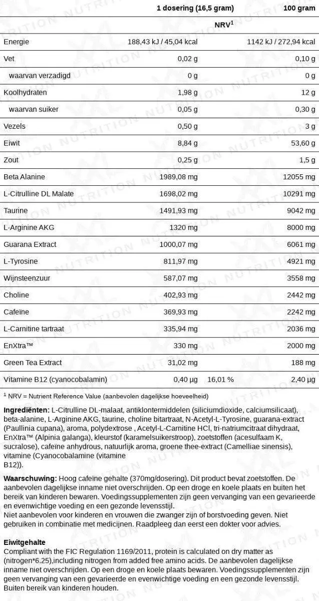 XXL Nutrition Pre Powder Cola - 500g
