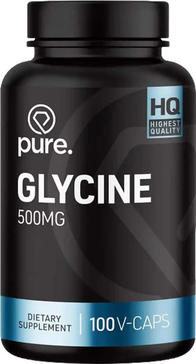 Pure Glycine 500mg 100 Vegan Capsules