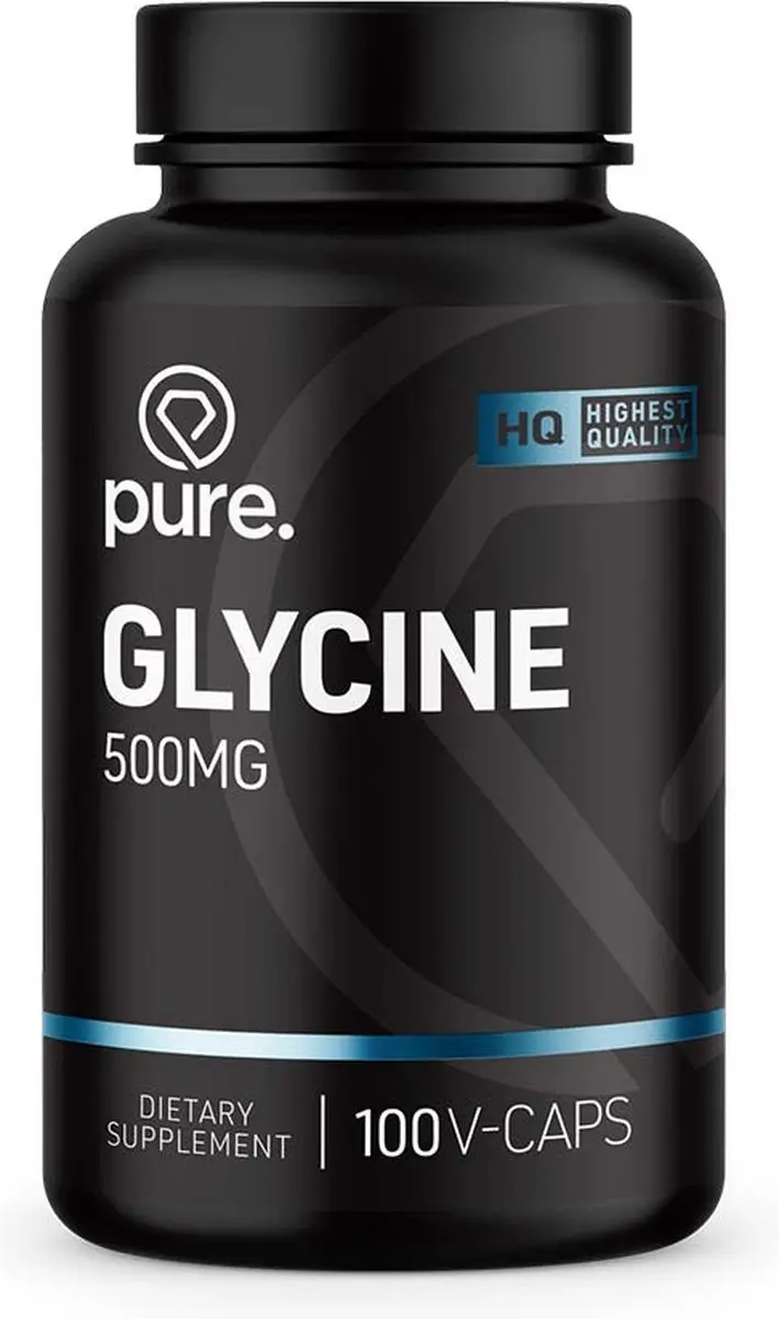 Pure Glycine 500mg 100 Vegan Capsules