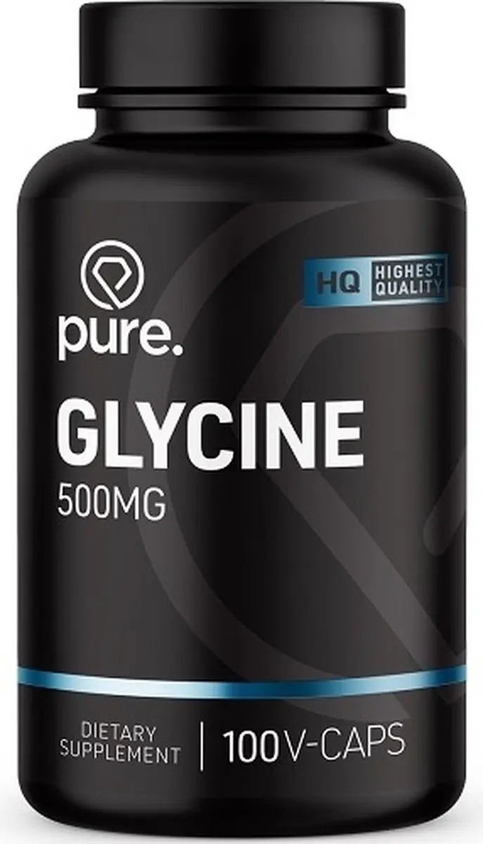Pure Glycine 500mg 100 Vegan Capsules