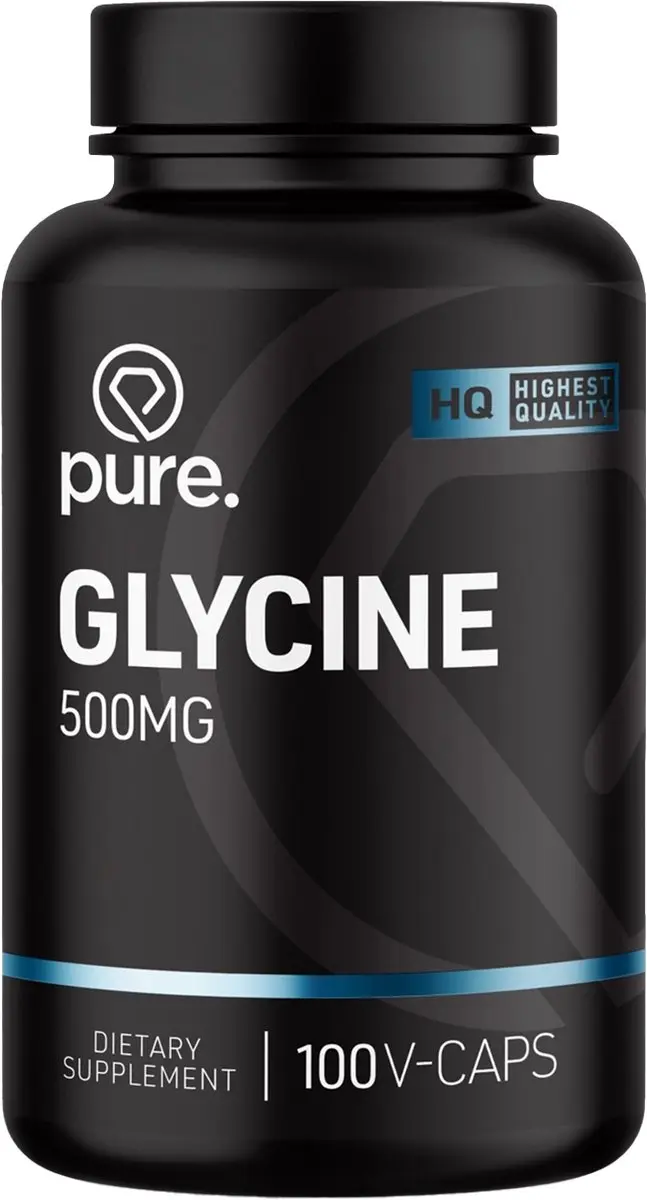 Pure Glycine 500mg 100 Vegan Capsules