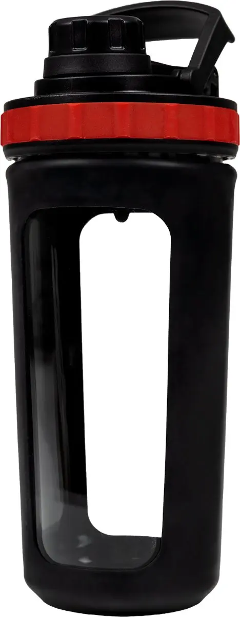 XXL Nutrition Glass Shaker 800ml - Zwart