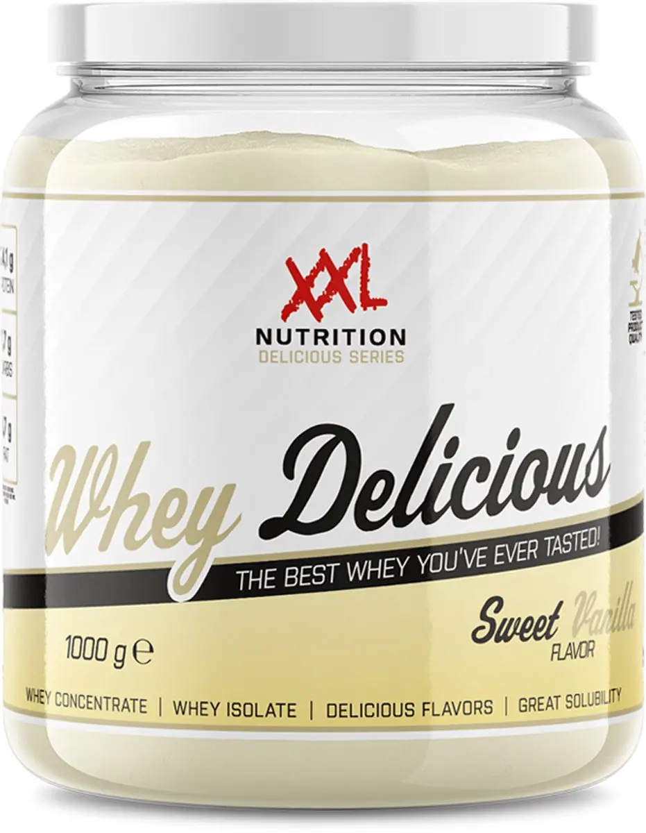 XXL Nutrition Whey Delicious Sweet Vanille Eiwitpoeder 1000g