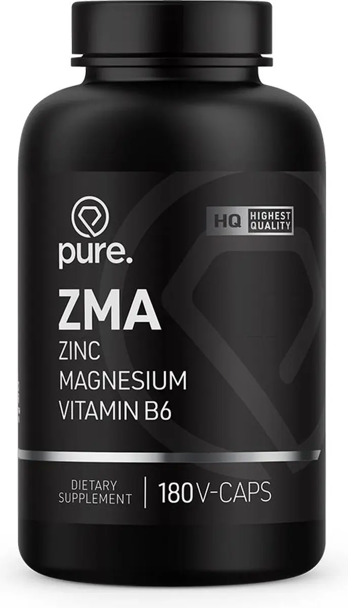 Pure ZMA 180 V-caps - Vitamine B6, Magnesium & Zink