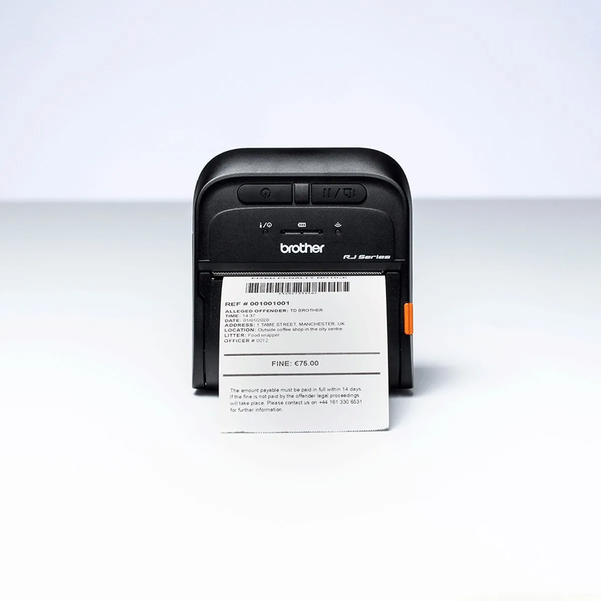 Brother RJ-3035B POS-printer - 203x203 DPI - 375g - Zwart