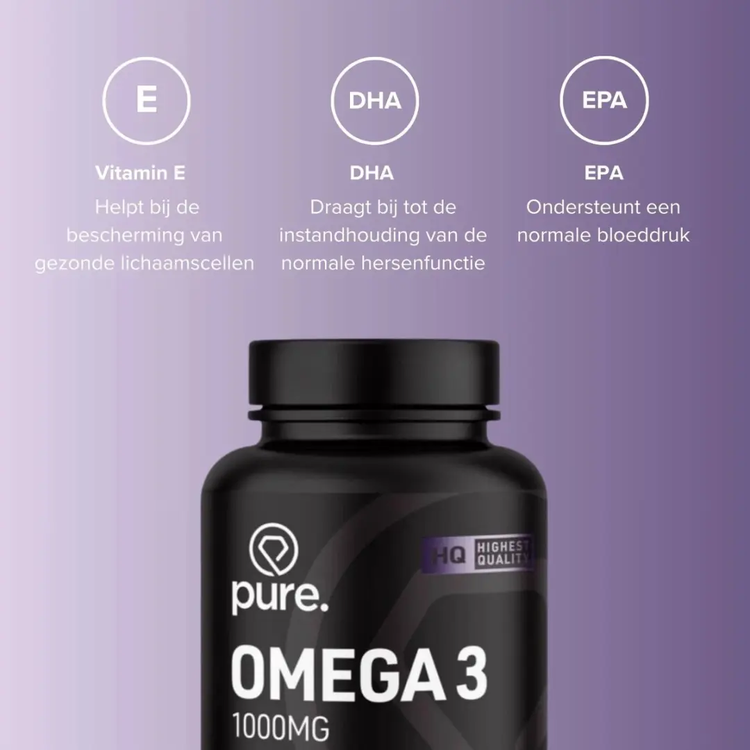Pure Omega-3 1000mg Softgels - 100 Stuks