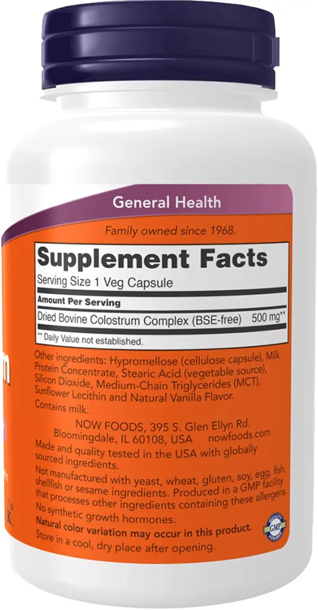Now Foods Colostrum 500mg - 120 Vcaps