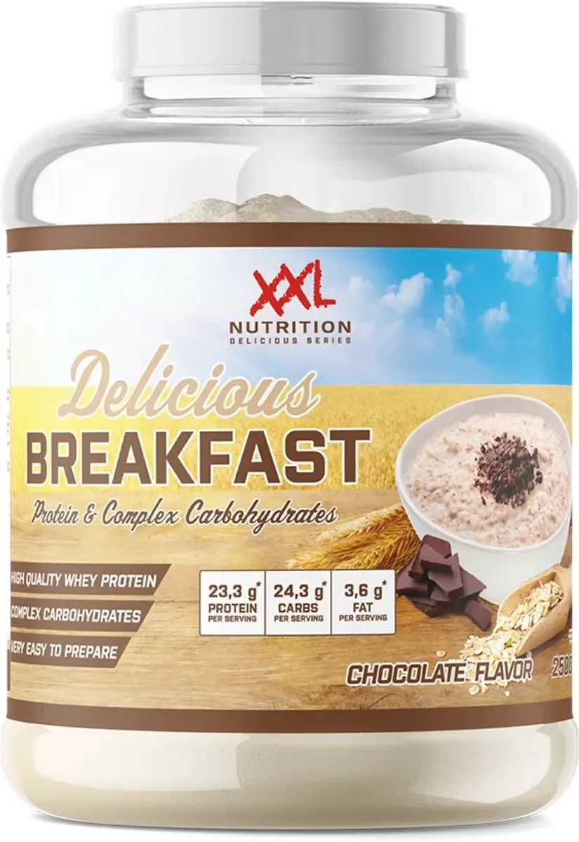 XXL Nutrition Delicious Breakfast Chocolade Eiwitontbijt 2500g