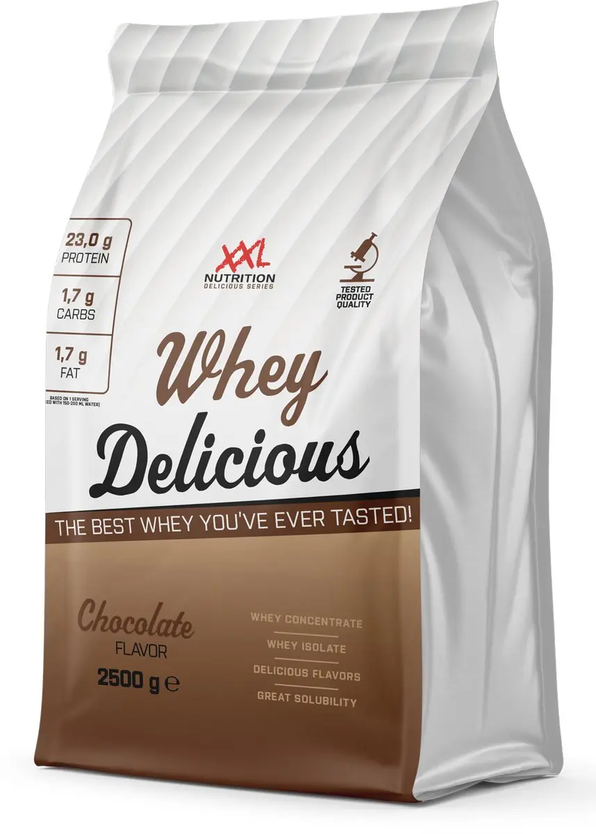 XXL Nutrition Whey Delicious Chocolade Eiwitpoeder 2500g