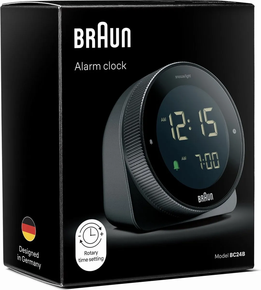 Braun BC24B Digitaal Wekker - Halfrond - Zwart