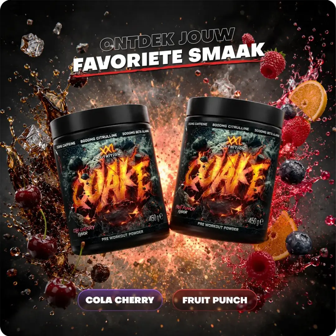 XXL Nutrition Quake Pre Workout Cherry Cola 450g - afbeelding 6 van 6