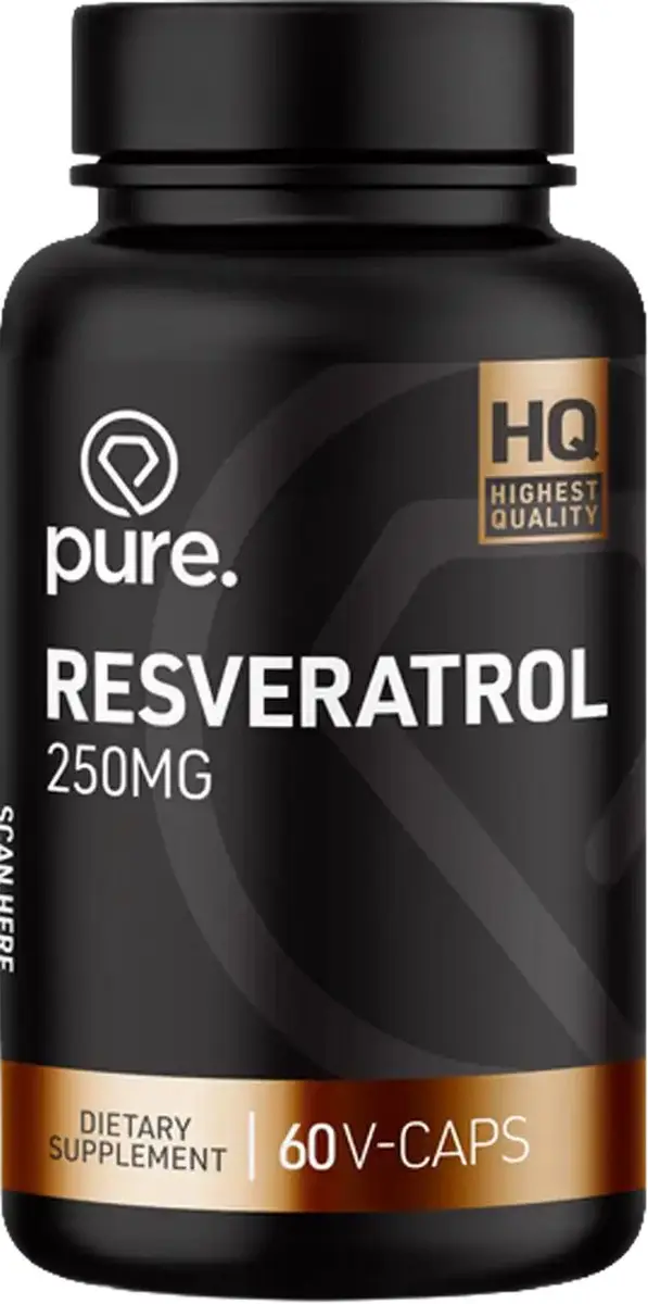 Pure Resveratrol 250mg Vegan Capsules